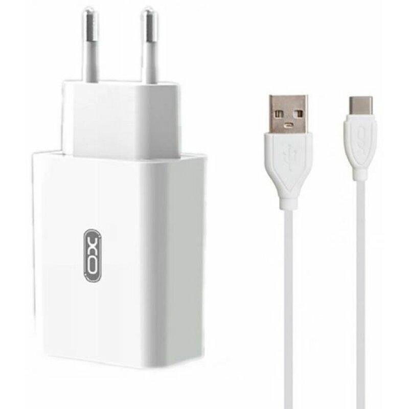 Мережевий зарядний пристрій XO QC 3.0 L36 18W/1USB + Type-C White - Зображення 2