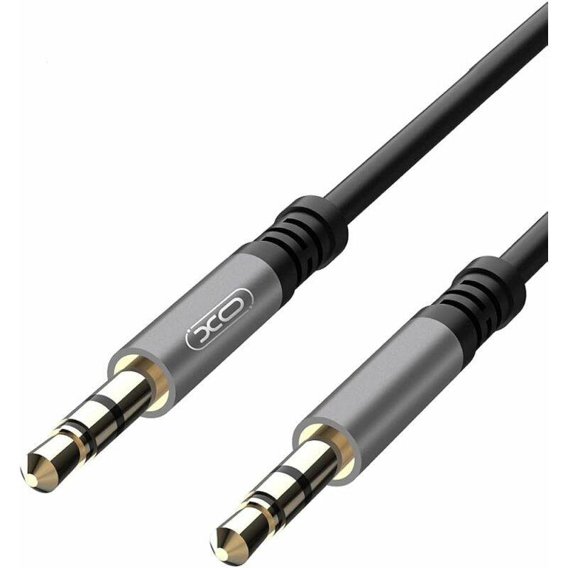 Кабель NB121 Audio Cable AUX jack 3.5 мм - jack 3.5 мм 1 м Black - Зображення 2