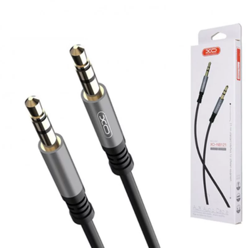 Кабель NB121 Audio Cable AUX jack 3.5 мм - jack 3.5 мм 1 м Black - Зображення 3