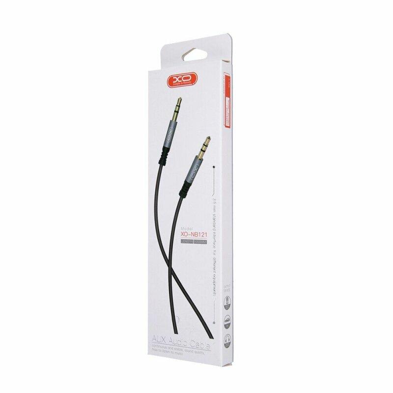 Кабель NB121 Audio Cable AUX jack 3.5 мм - jack 3.5 мм 1 м Black - Зображення 5