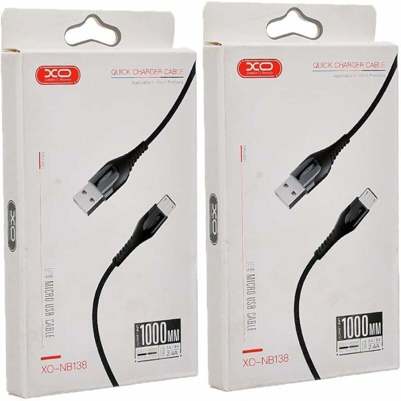 Кабель NB138 2A 1m MicroUSB Black - Зображення 3