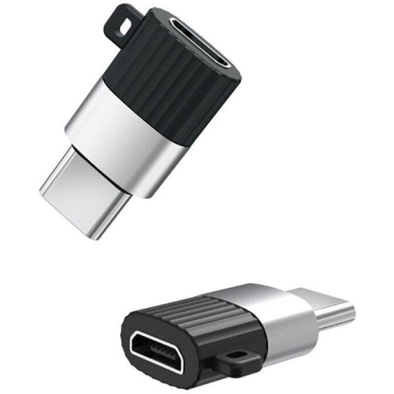 Перехідник XO NB149A microUSB to Type-C Black