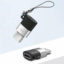 Перехідник XO NB149A microUSB to Type-C Black