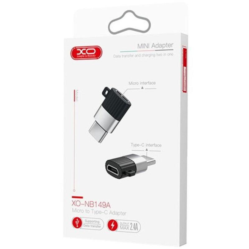 Перехідник XO NB149A microUSB to Type-C Black - Зображення 3