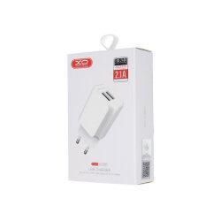 Мережевий зарядний пристрій XO L35D 2USB / 2.1А + Lightning white