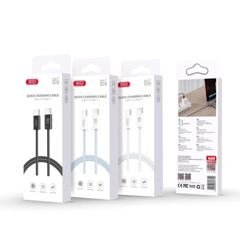 Кабель CB-Q73CC iP15 type-c to type-c charging cable 60W white - Зображення 2