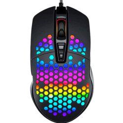 Ігрова комп'ютерна миша XO M4 4000 DPI RGB з підсвічуванням black