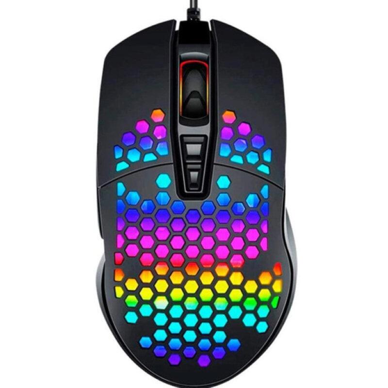 Ігрова комп'ютерна миша XO M4 4000 DPI RGB з підсвічуванням black - Зображення 5