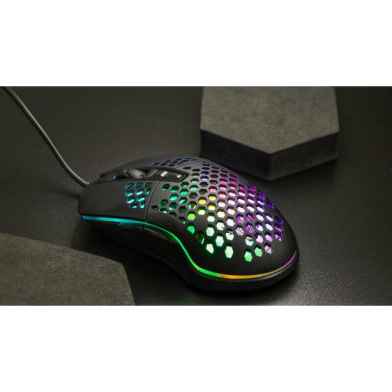 Ігрова комп'ютерна миша XO M4 4000 DPI RGB з підсвічуванням black - Зображення 4