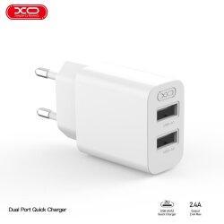 Мережевий зарядний пристрій QC09 Dual USB-A 2.4A Charger