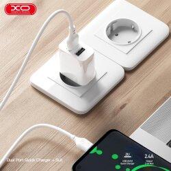 Мережевий зарядний пристрій QC09 Dual USB-A 2.4A Charger