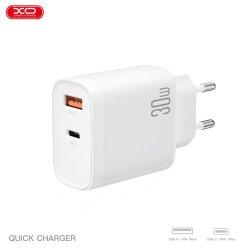 Мережевий зарядний пристрій QC16 PD30W/QC18W (1USB-C+1USB-A) fast charging