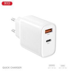 Мережевий зарядний пристрій QC16 PD30W/QC18W (1USB-C+1USB-A) fast charging