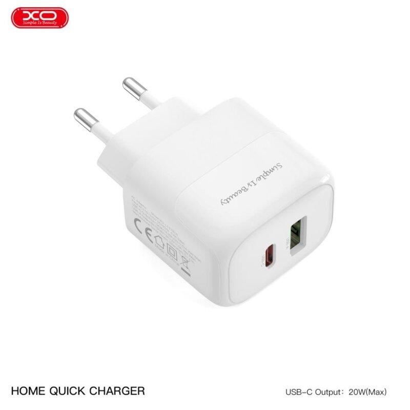 Мережевий зарядний пристрій QC37 PD20W/QC18W (1USB-A+1USB-C) Fast Charging - Зображення 6