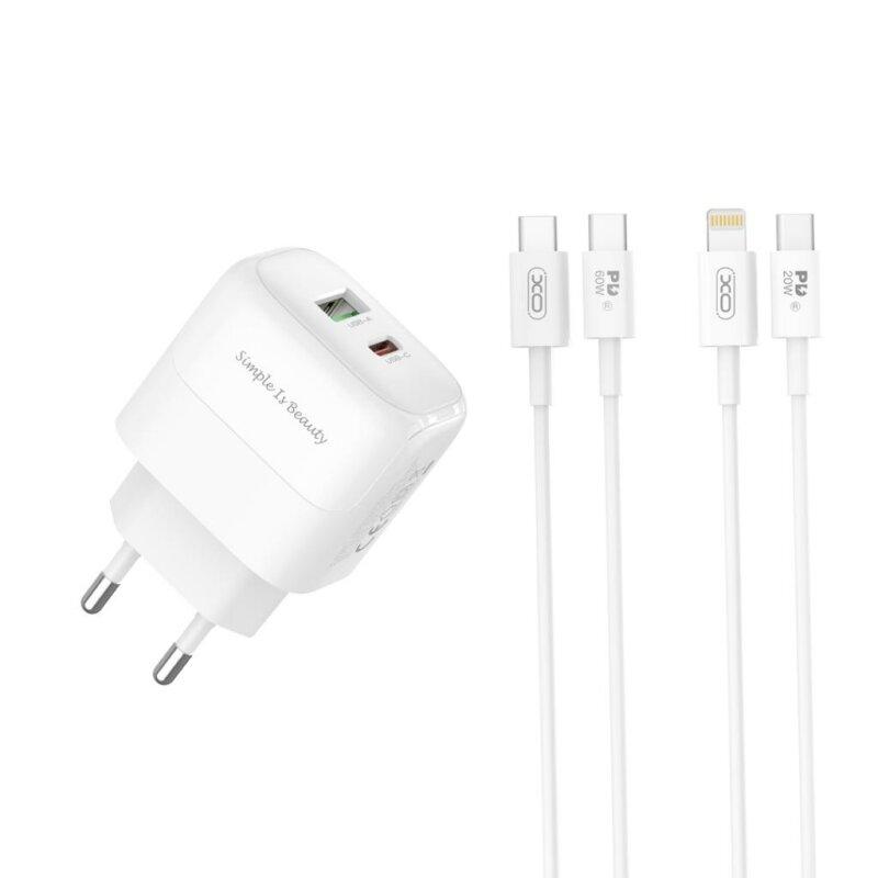 Мережевий зарядний пристрій QC37 PD20W/QC18W (1USB-A+1USB-C) Fast Charging - Зображення 3