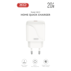 Мережевий зарядний пристрій QC41 20W Single USB-C Fast Charger