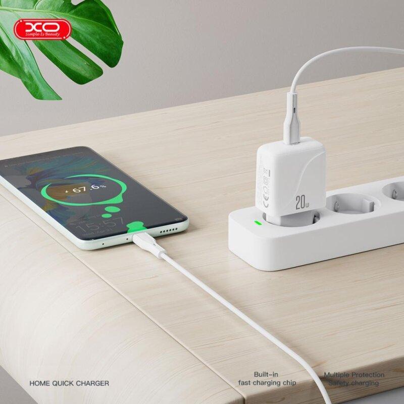 Мережевий зарядний пристрій QC41 20W Single USB-C Fast Charger - Зображення 2