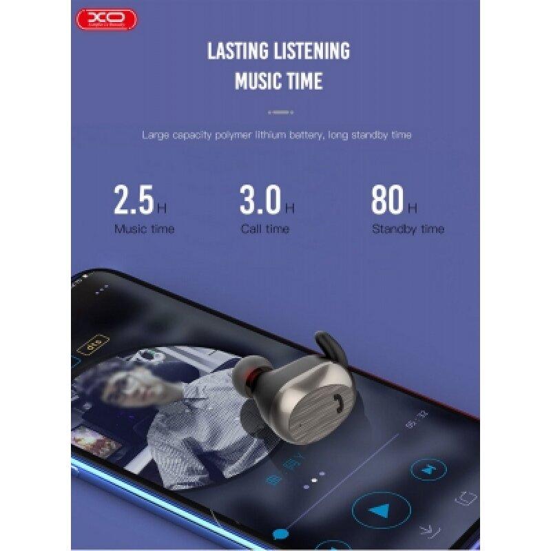 Bluetooth-гарнітура XO BE8 Black - Зображення 2