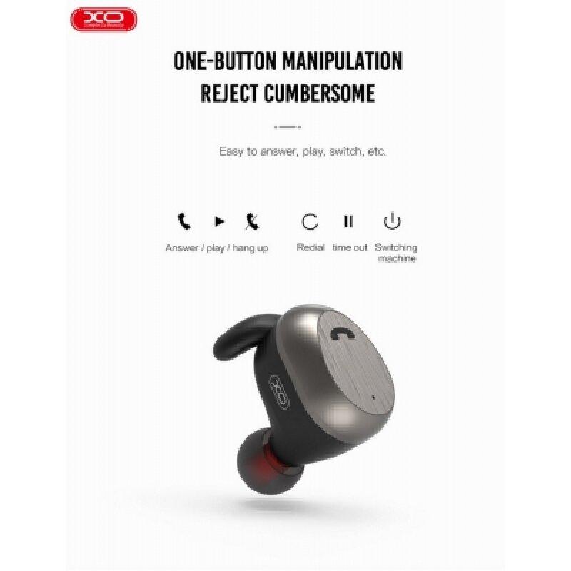 Bluetooth-гарнітура XO BE8 Black - Зображення 3