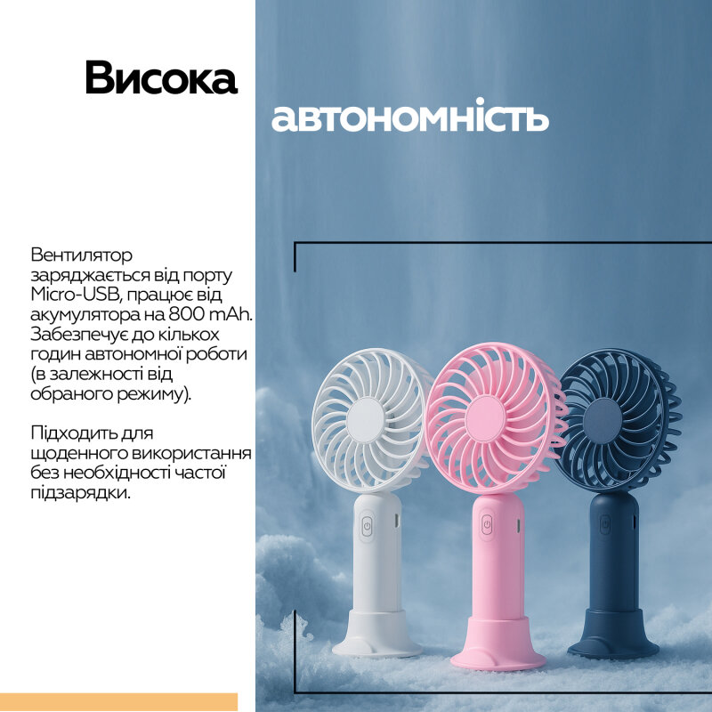 Вентилятор XOKO F9 синій/ Fan XOKO F9 blue - Зображення 11