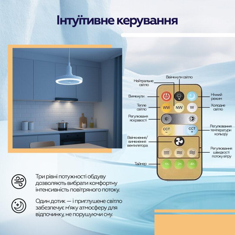Лампа-вентилятор XOKO LED Fan Light 001 - Зображення 11
