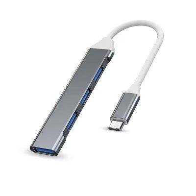 USB-C Хаб XOKO AC-404 USB Type-C - 4 USB порти, 3 х USB 2.0, 1 х USB 3.0