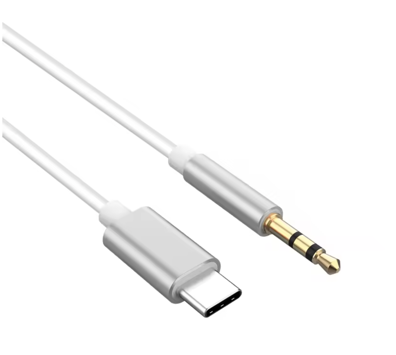 Аудіоперехідник XoKo AUX-002 Type-C - Jack 3.5 мм 1 м White (AUX-002-WH) - Зображення 3