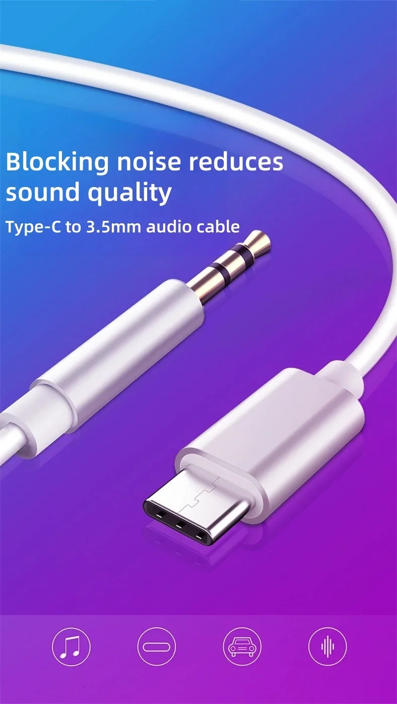 Аудіоперехідник XoKo AUX-002 Type-C - Jack 3.5 мм 1 м White (AUX-002-WH) - Зображення 5